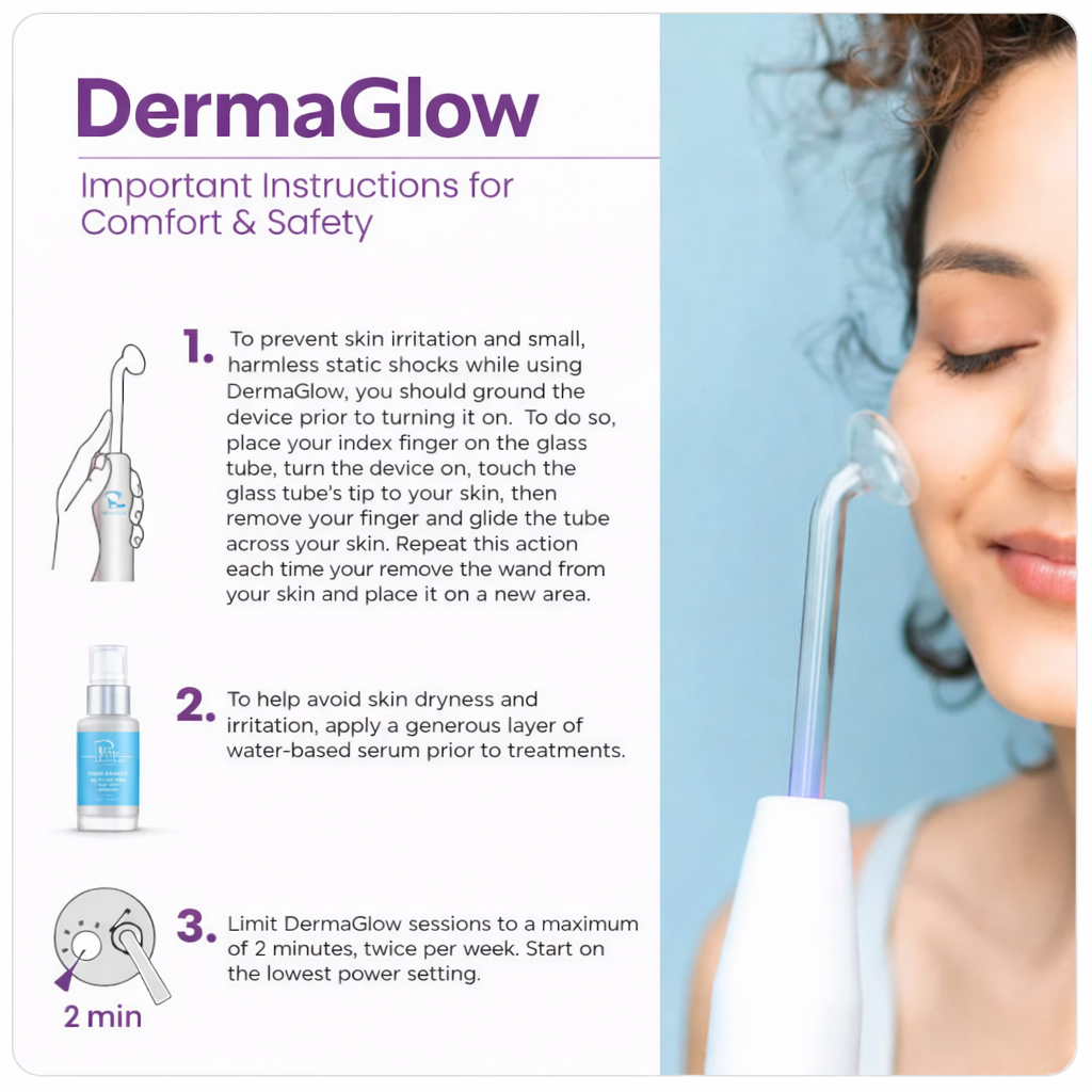 DermaGlow Pro High Frequency Wand